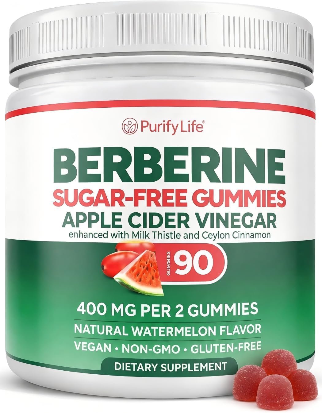 Sugar-Free Berberine Gummies with Apple Cider Vinegar & Ceylon Cinnamon