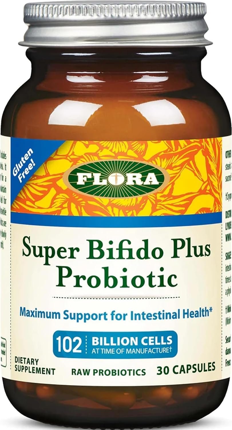 FloraHealth Super Bifido Plus Probiotic, 8 Strains, 102B CFU, 30 Veg Caps