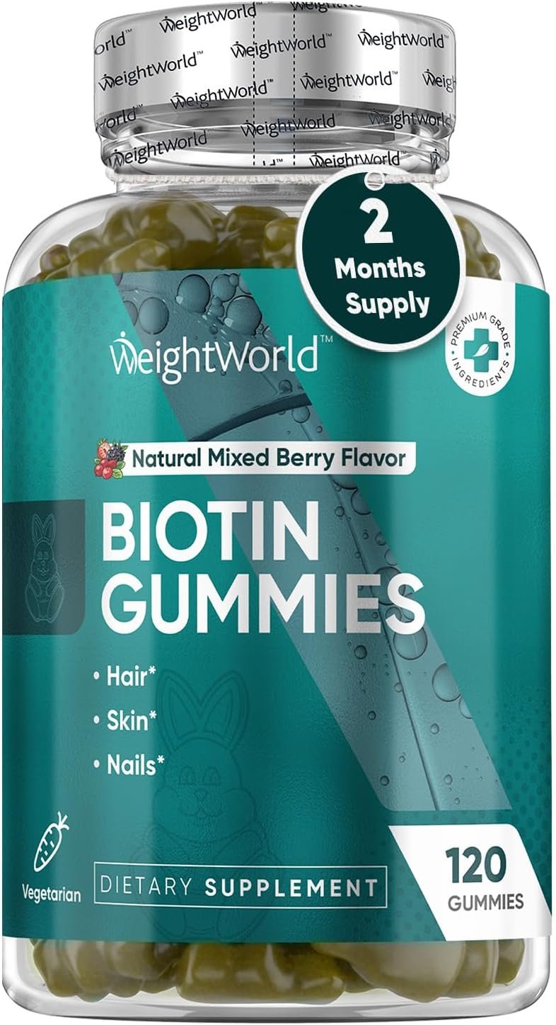 WeightWorld Biotin Gummies | Vitamin A, C, D3, E, B6-9-12 + Key Minerals