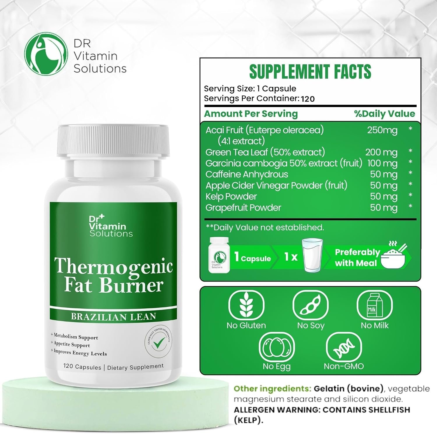 Thermogenic Fat Burner for Women and Men – Weight Loss Diet Aid