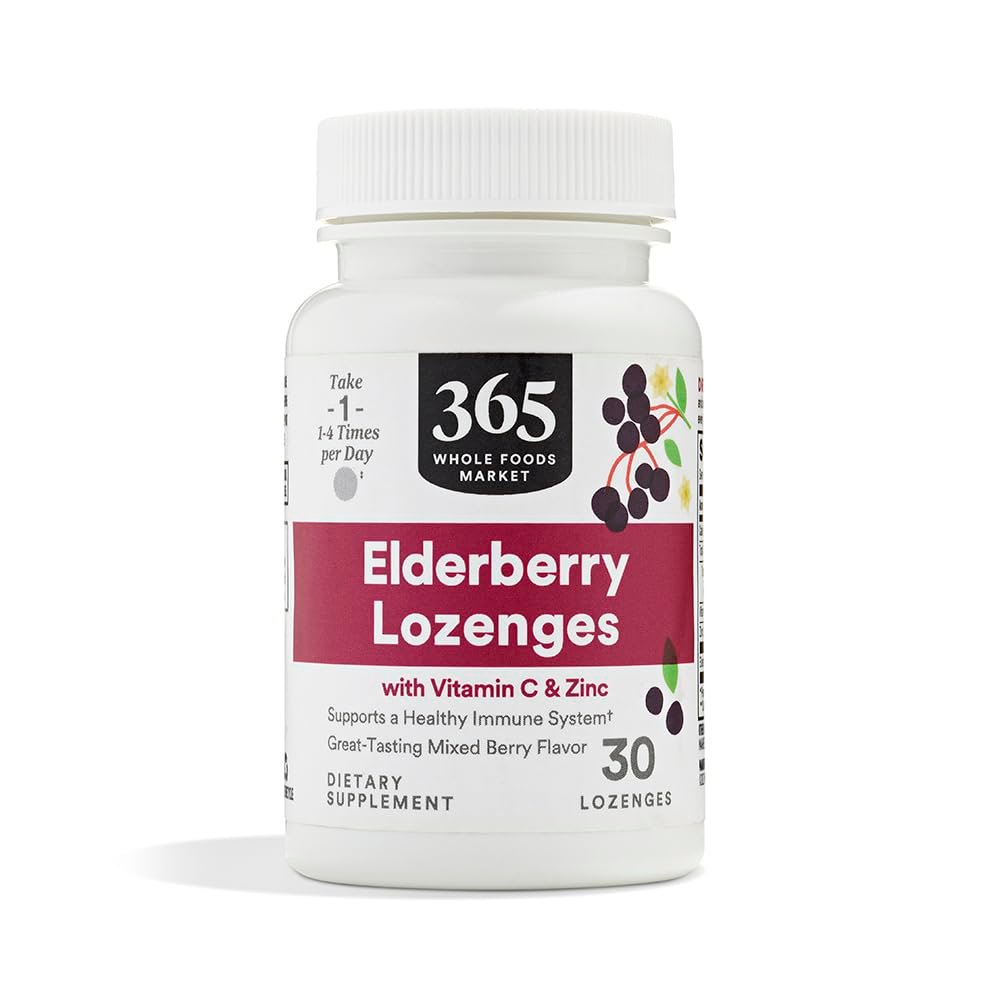 365 by Whole Foods Market, Elderberry & Zinc Lozenges, 30 ct