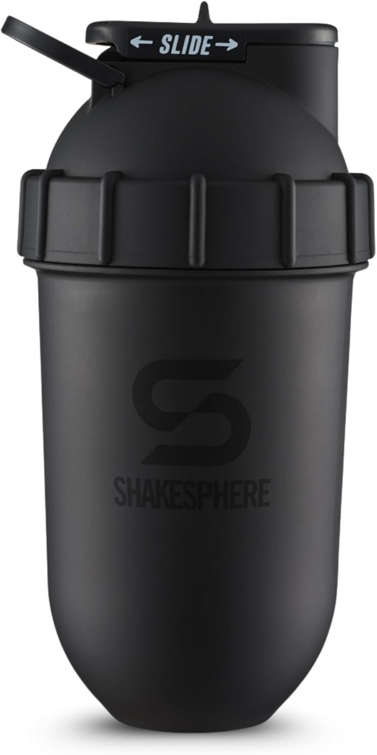 SHAKESPHERE Tumbler – 24oz Bladeless Blender -Purees Raw Fruit, Matte Black