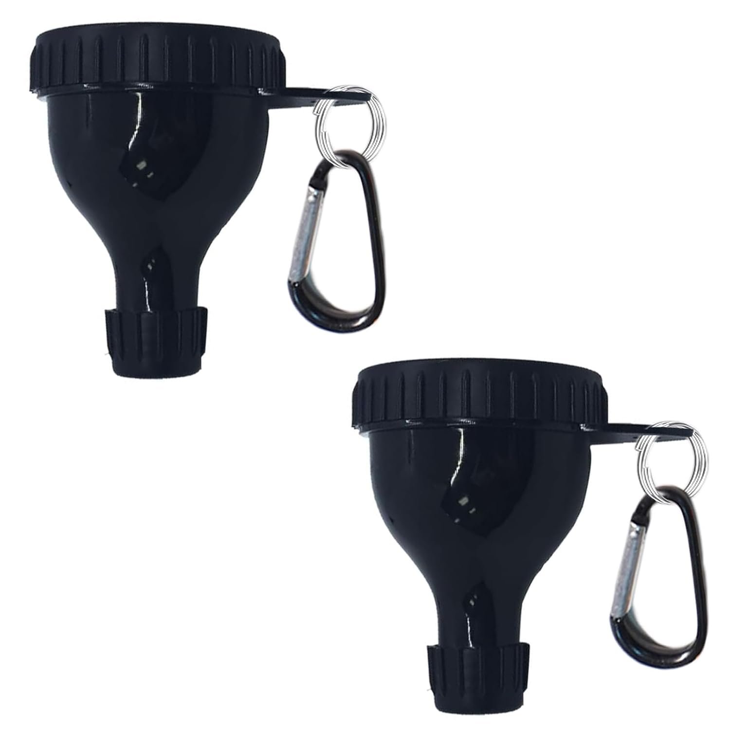 2 Pack Protein Powder Container to Go – Mini Funnel(Black 50ml)