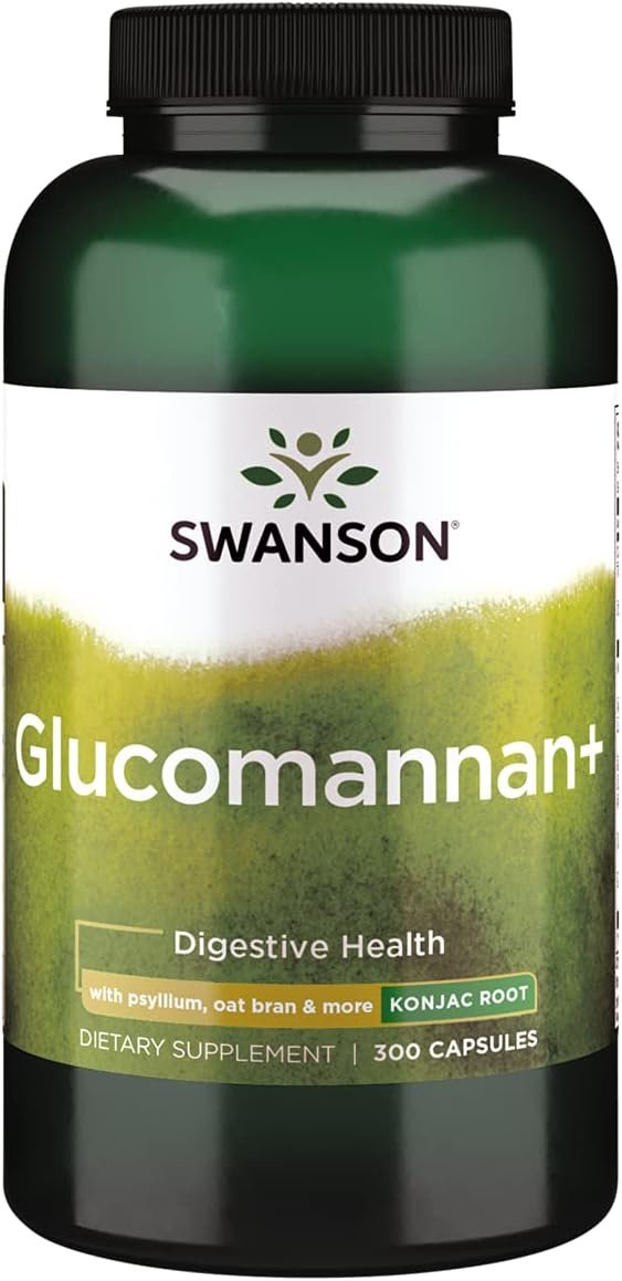 Swanson Glucomannan+ Appetite Support, 300 Capsules