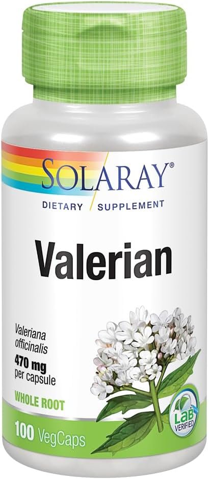 SOLARAY Valerian 470mg | Relaxation Support (100 CT)