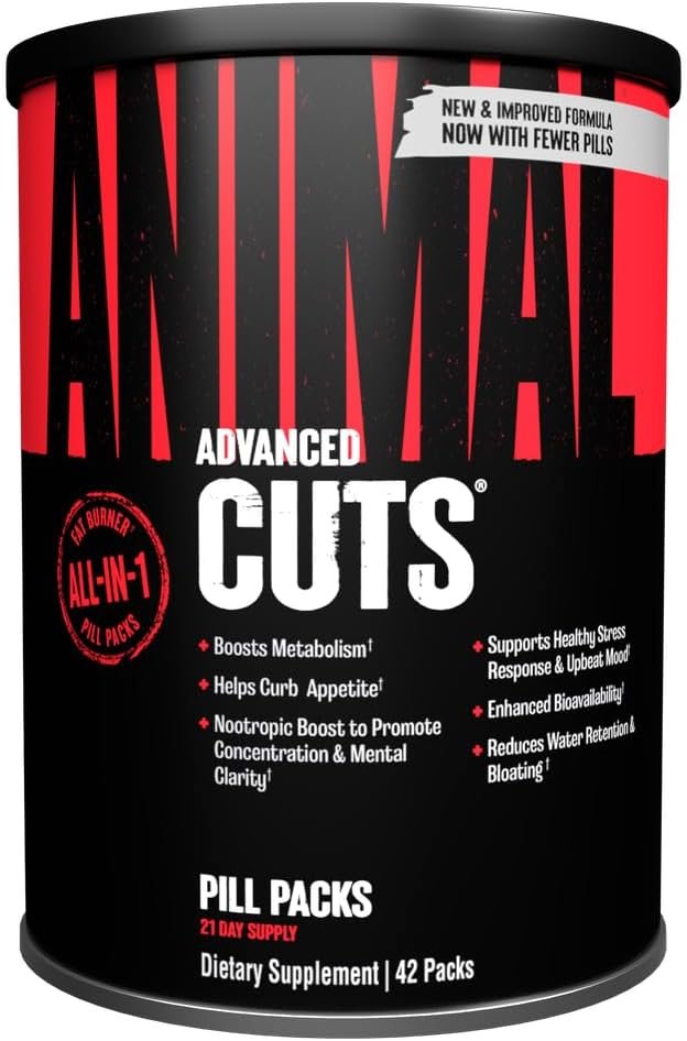 Animal Cuts Thermogenic Fat Burner Complex for Men & Women | 42 Pill Packs