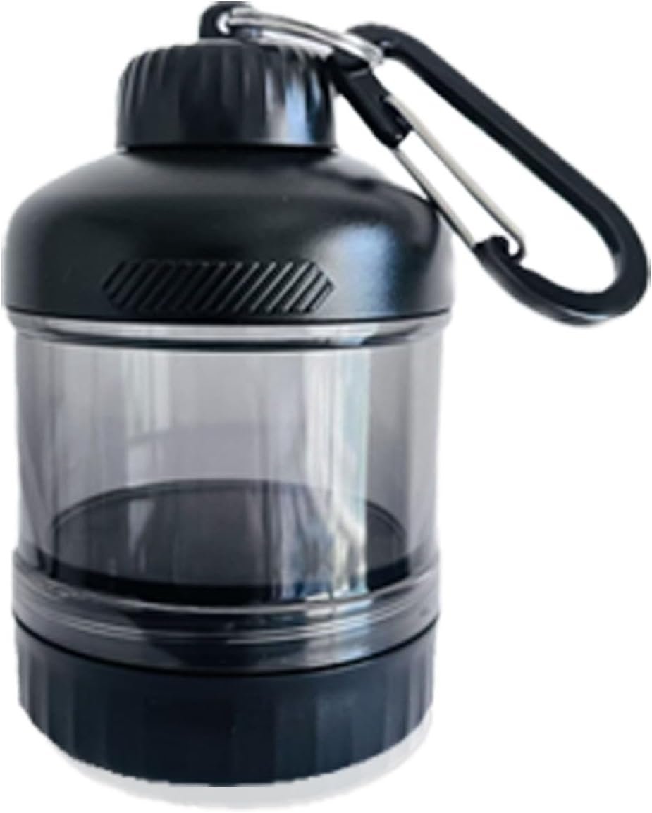 Portable Protein Powder Travel Container, Two-Layer Design Powder Holder
