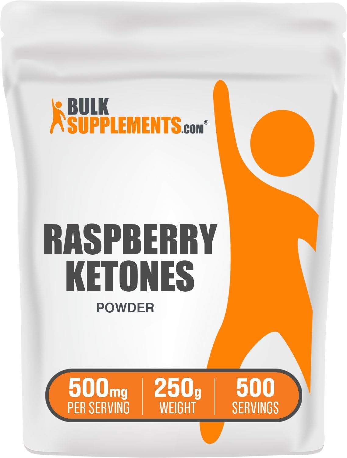 BulkSupplements.com Raspberry Ketones Powder – Raspberry Ketones Supplement, Antioxidant Source – for Energy Support, Gluten Free, 500mg per Serving, 250g (8.8 oz) (Pack of 1)