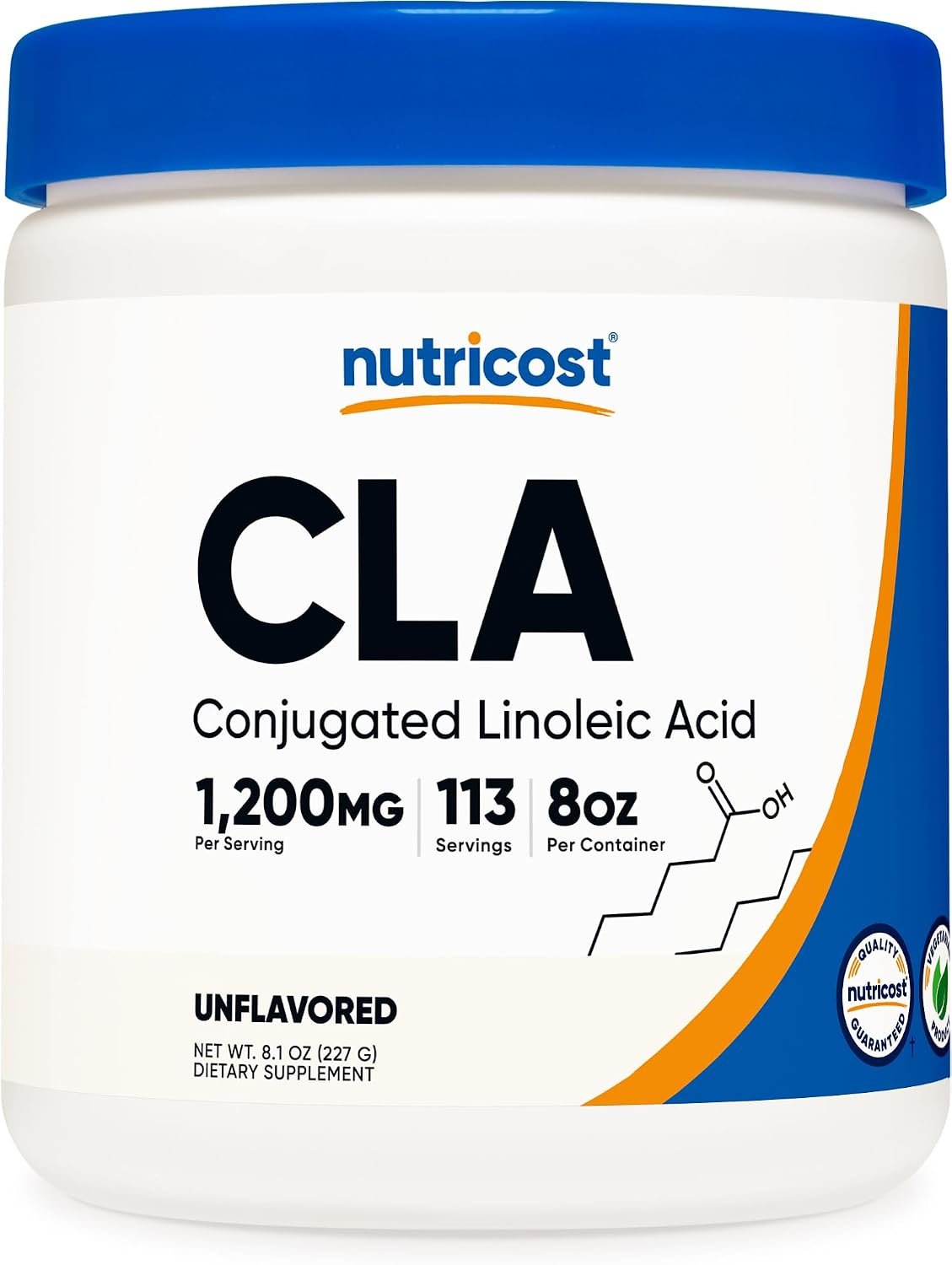 Nutricost CLA Powder (Conjugated Linoleic Acid) 8oz (227g), Gluten-Free