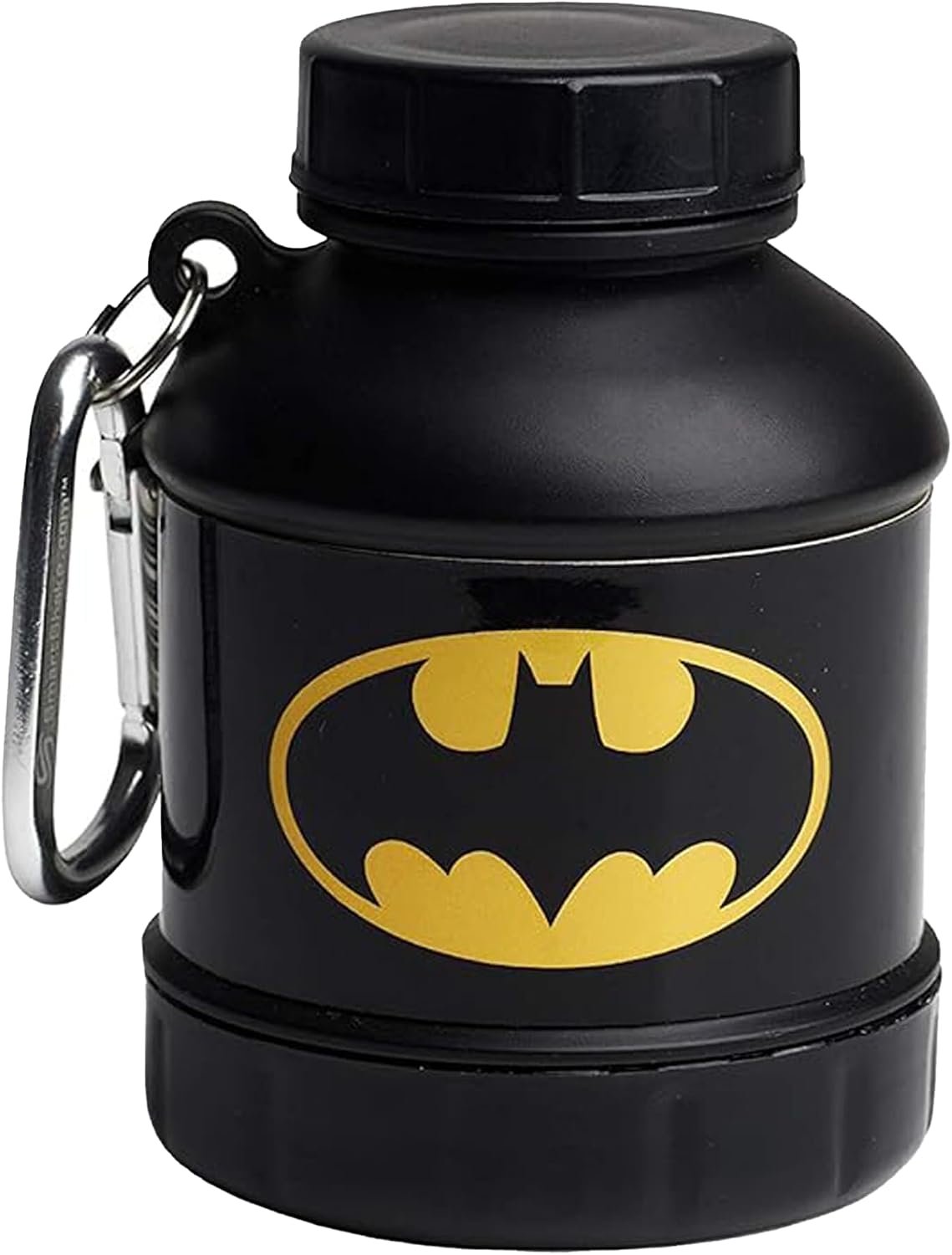 Smartshake Justice League Protein Powder Storage Container 50g Protein Shaker Bottle Funnel 110ml BPA, DC Comics Protein Shakes Bottle Storage (Batman)