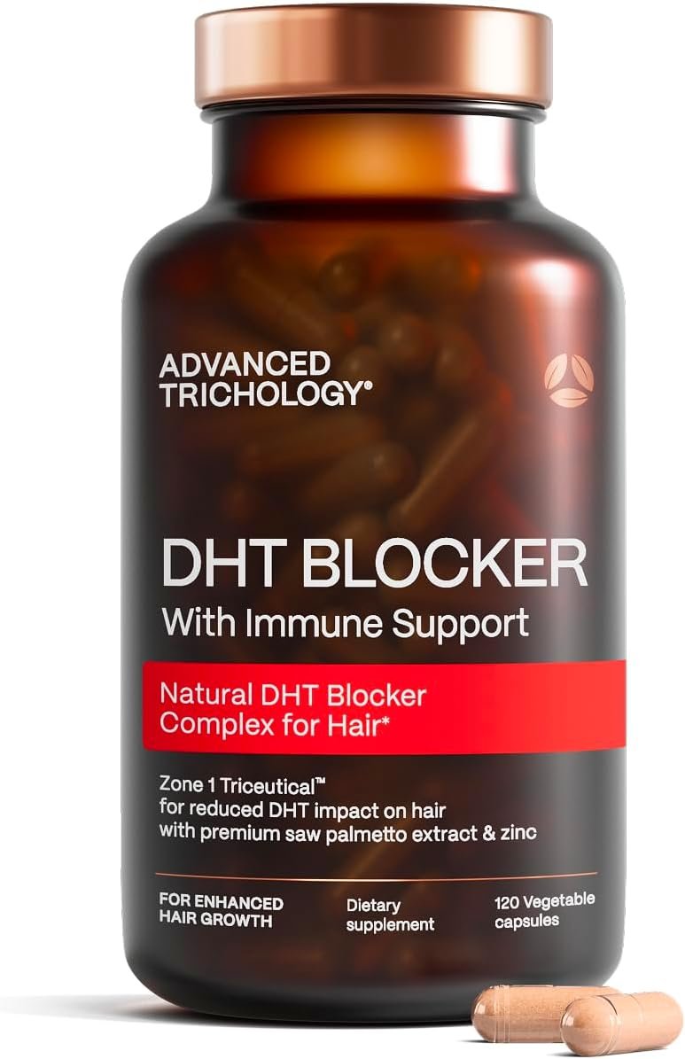 DHT Blocker – Hair Growth Supplement for Genetic Thinning for Men and Women | Guaranteed, Backed by 20 Years of Experience in Hair Loss Treatment Clinics