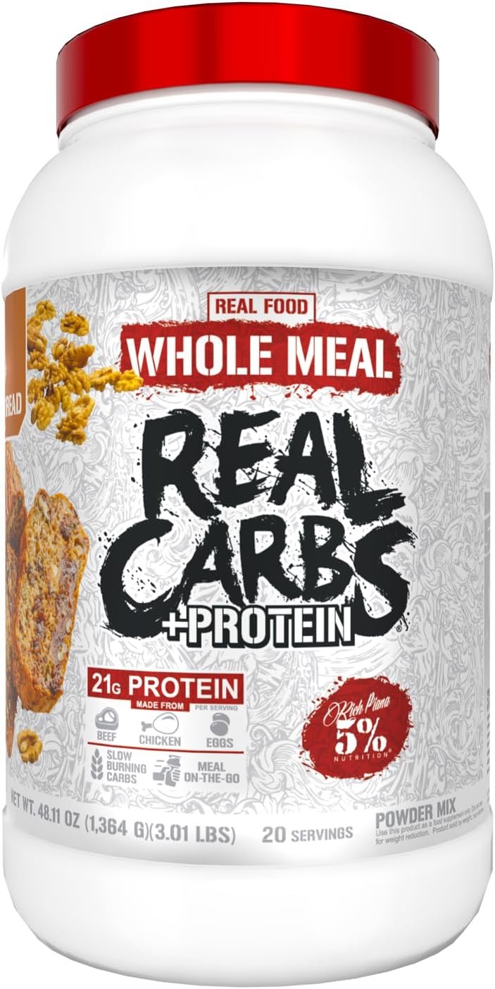 5% Nutrition Real Carbs + Protein Powder (Banana Nut Bread)
