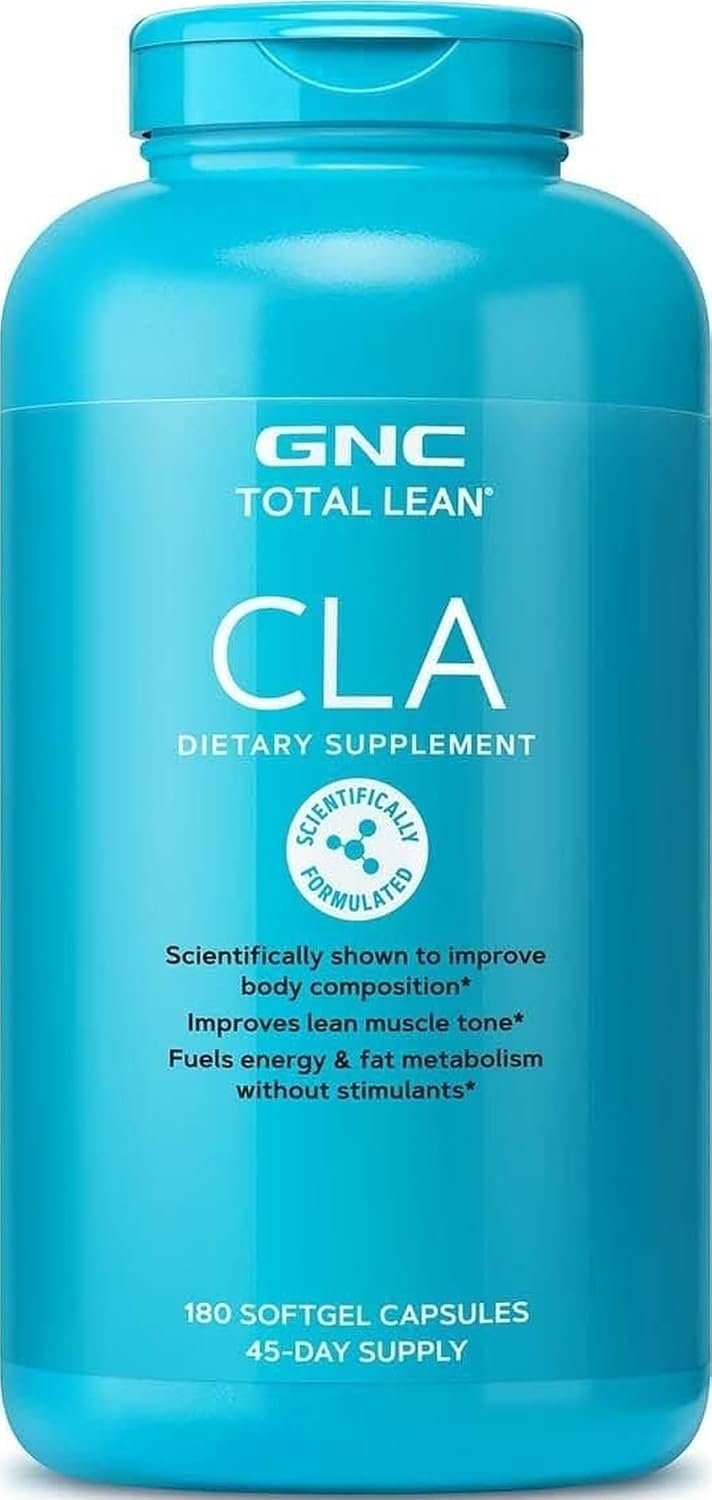 GNC Total Lean Premium CLA 3-6-9, Improves Body Composition, 180 Softgels