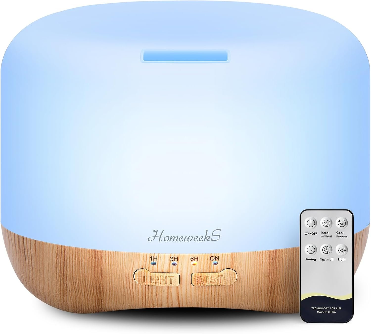 Homeweeks Essential Oil Diffuser for Room Aromatherapy Scent Diffuser