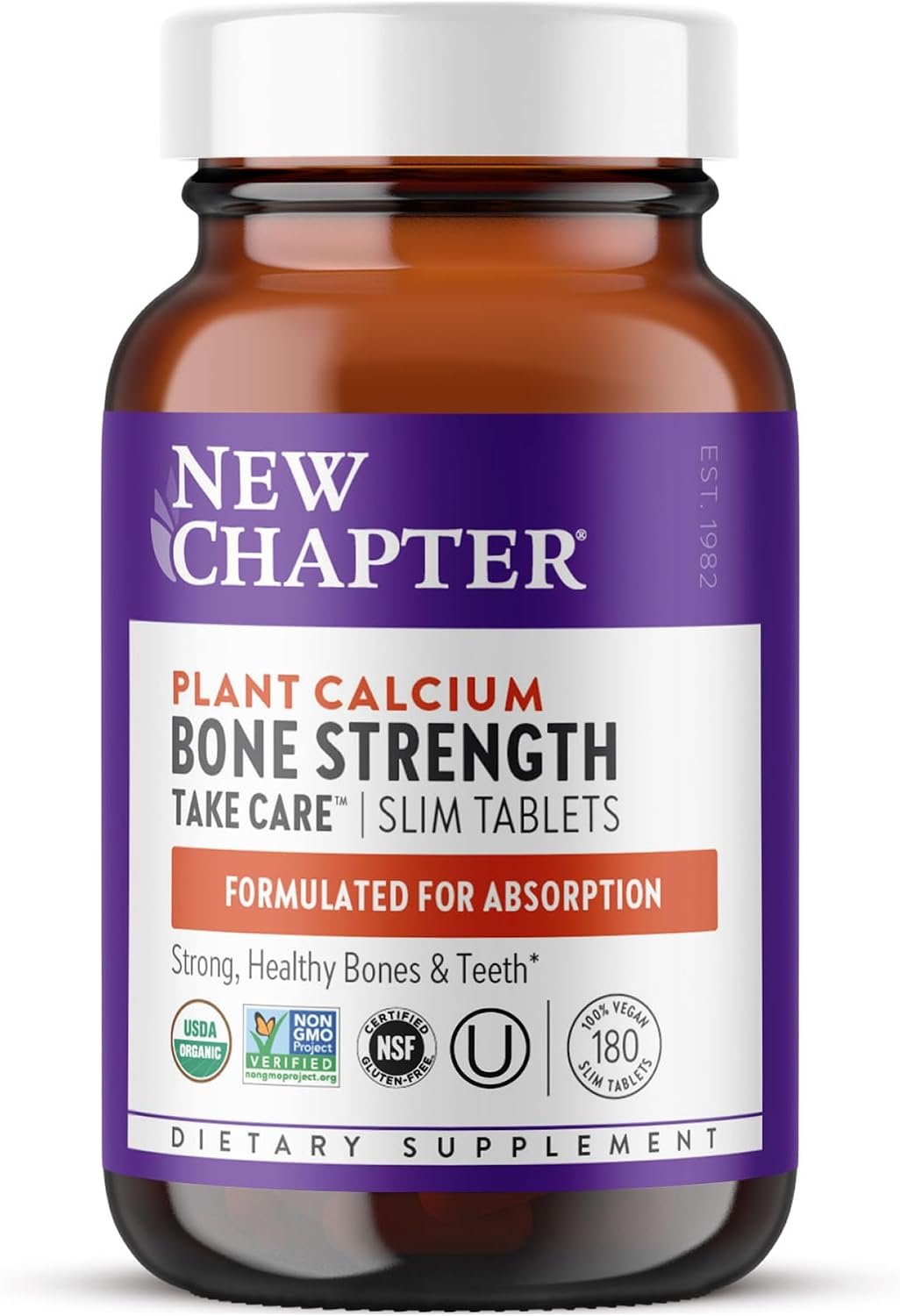 New Chapter Bone Strength Take Care Supplement, 180 Slim Tablets