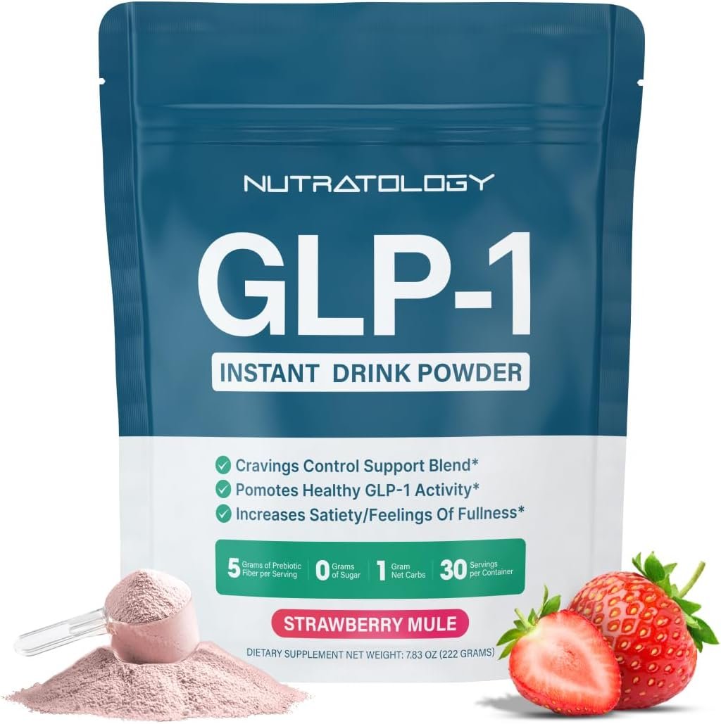 Nutratology® GLP-1 Booster Drink Mix | Strawberry Mule | 30 Servings