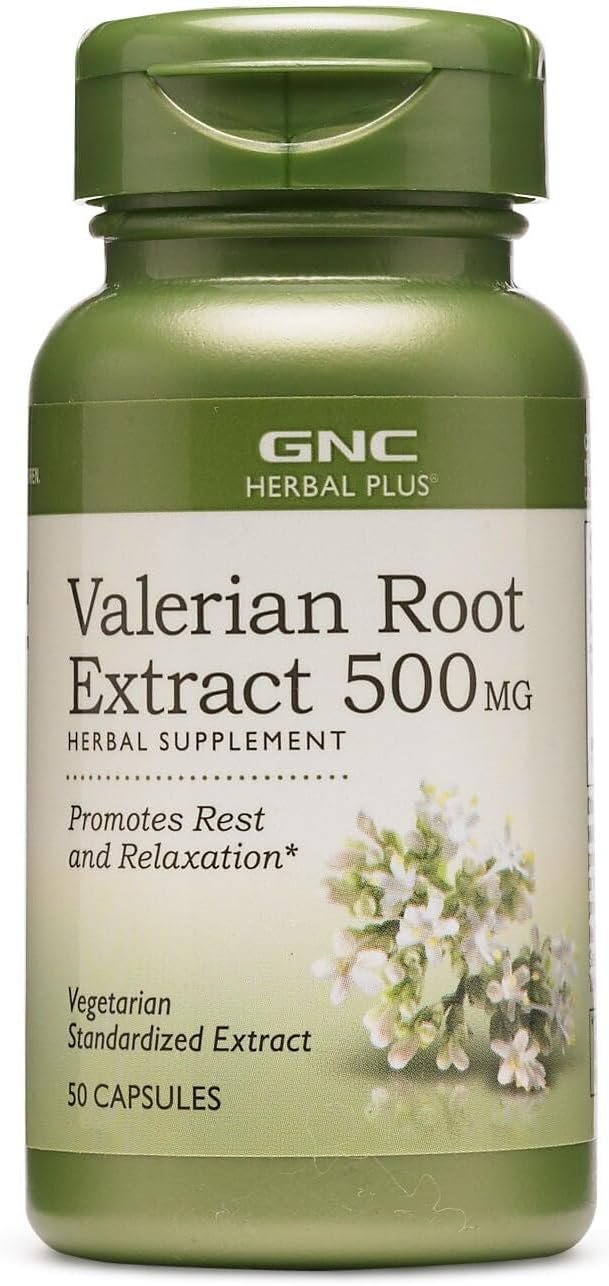 GNC Herbal Plus Valerian Root Extract 500 MG,50 servings