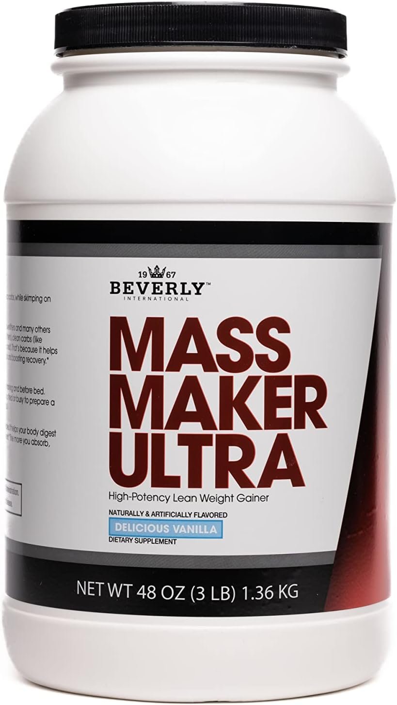 Beverly International Mass Maker Ultra, Vanilla, 14 Servings, 3 lb