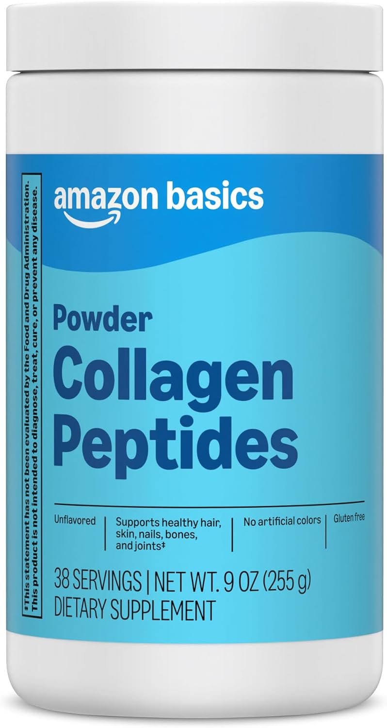 Amazon Basics Collagen Peptides Powder Type 1 & 3, 38 Servings, 9 Ounces