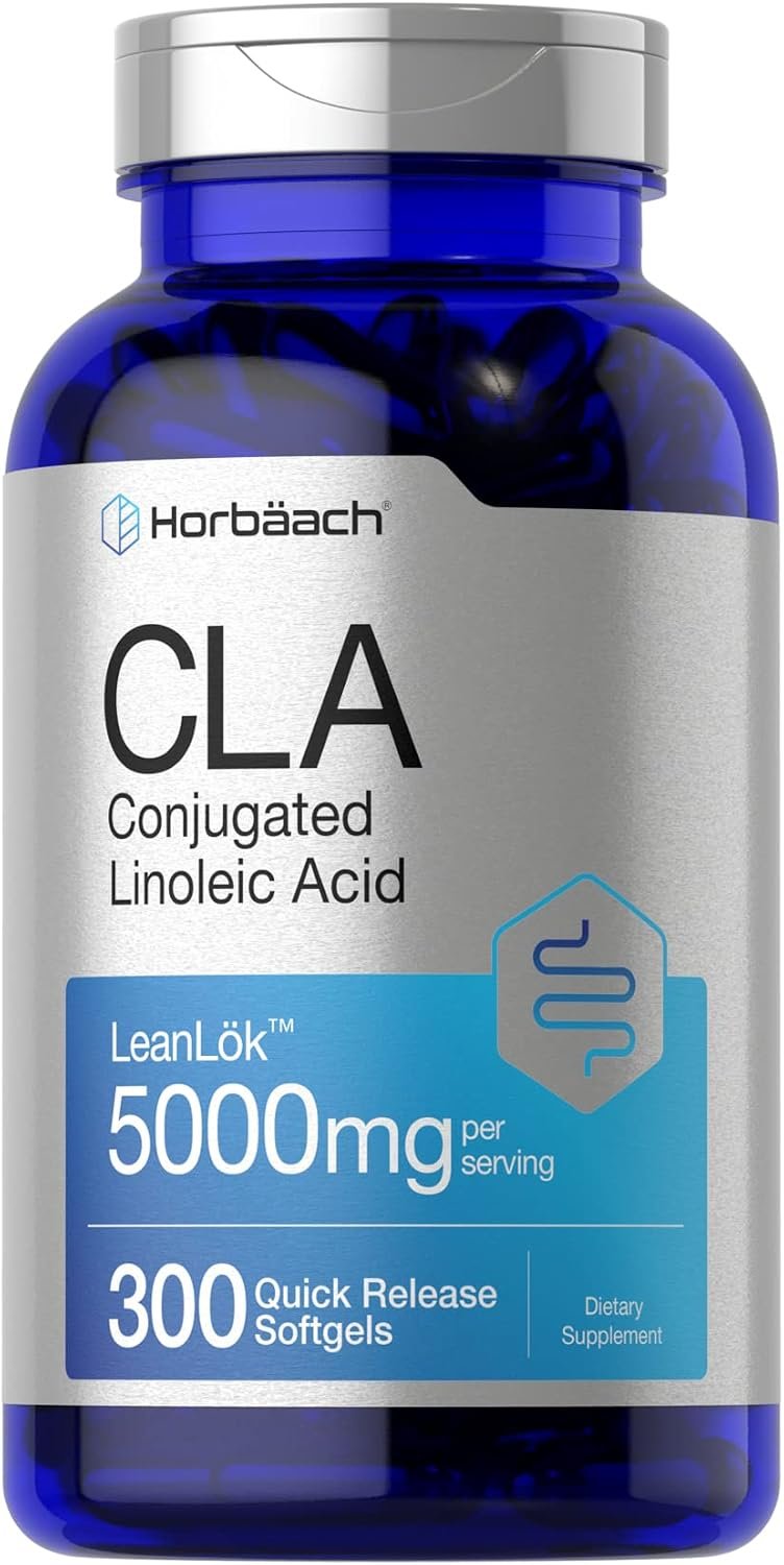 Horbäach CLA Supplement | 300 Softgel Pills | Maximum Potency