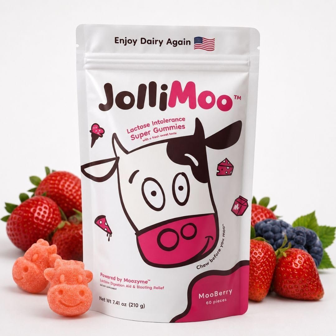 Lactase Enzyme Gummies for Lactose Intolerance, Kids & Adults
