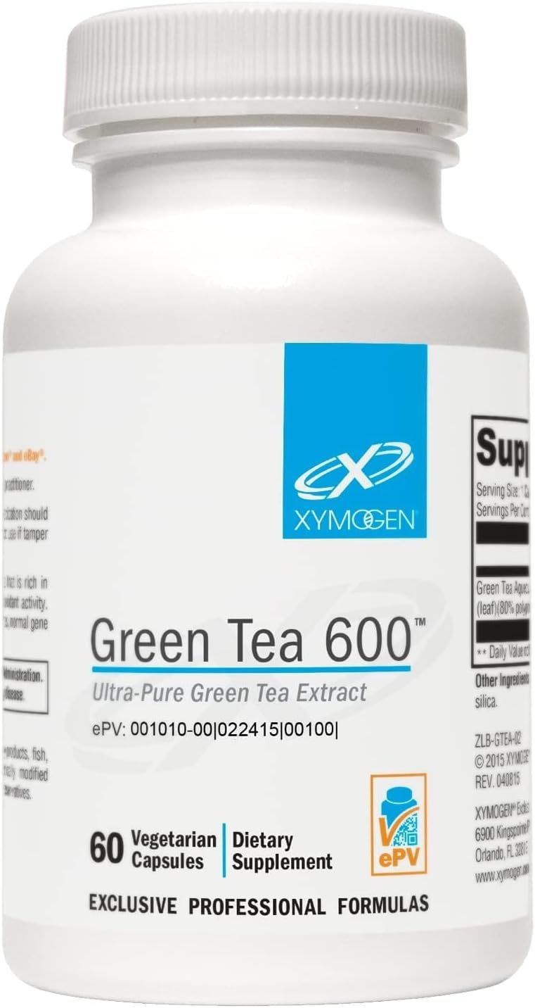XYMOGEN Green Tea 600, 60 Capsules