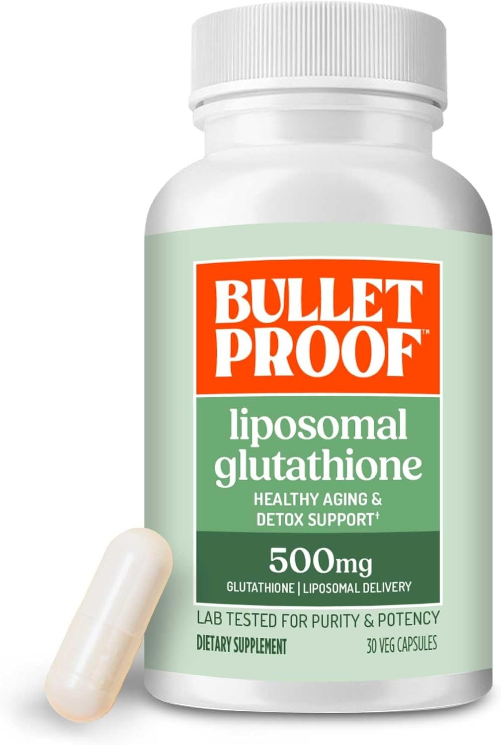 Bulletproof Liposomal Glutathione Force Antioxidant Capsules, 30 Servings