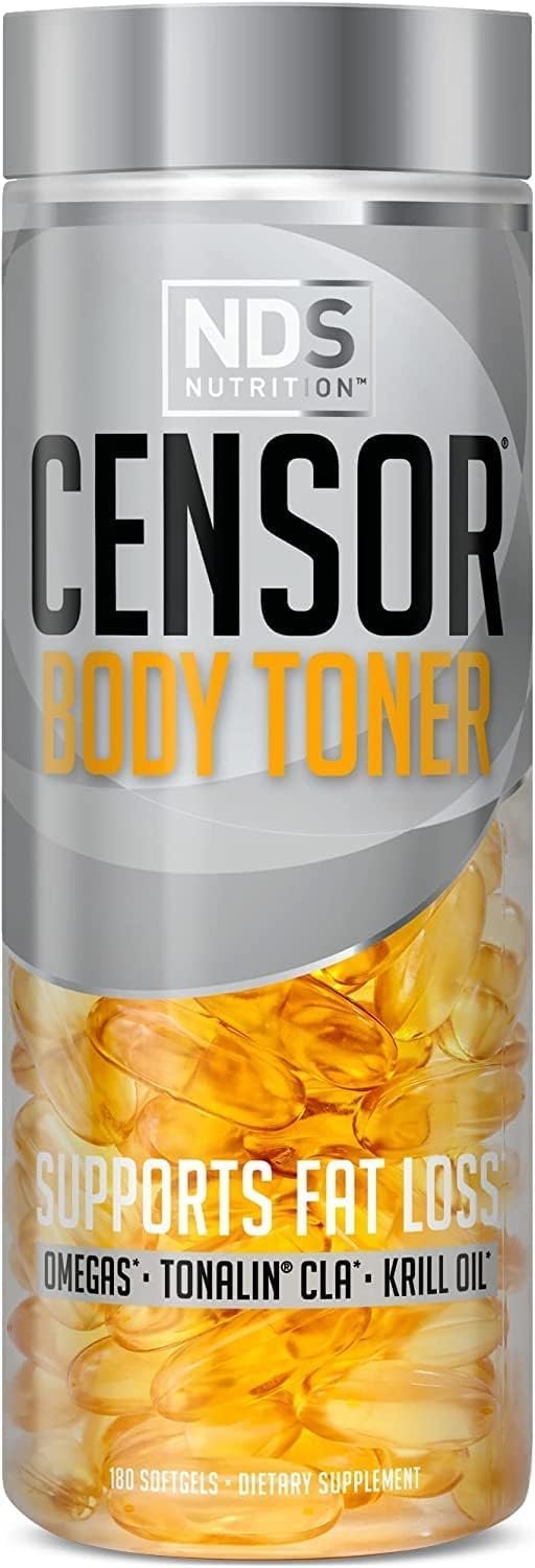 NDS Nutrition Censor Body Toner CLA Fat Loss Formula – 180 Softgels