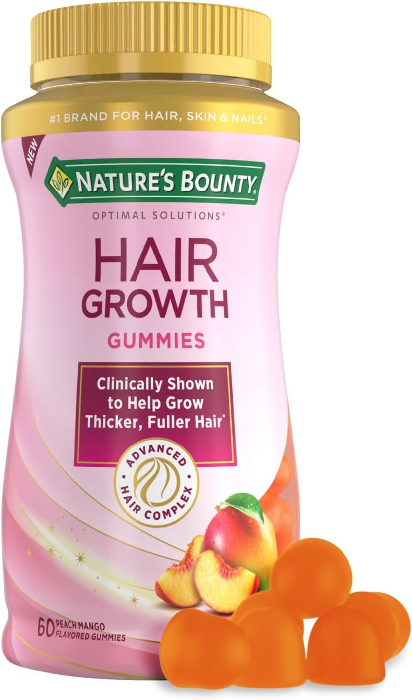 Nature’s Bounty Hair Growth Gummies, 60 Count