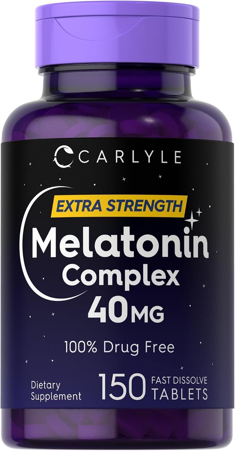 Carlyle Melatonin 40mg Complex | 150 Fast Dissolve Tablets