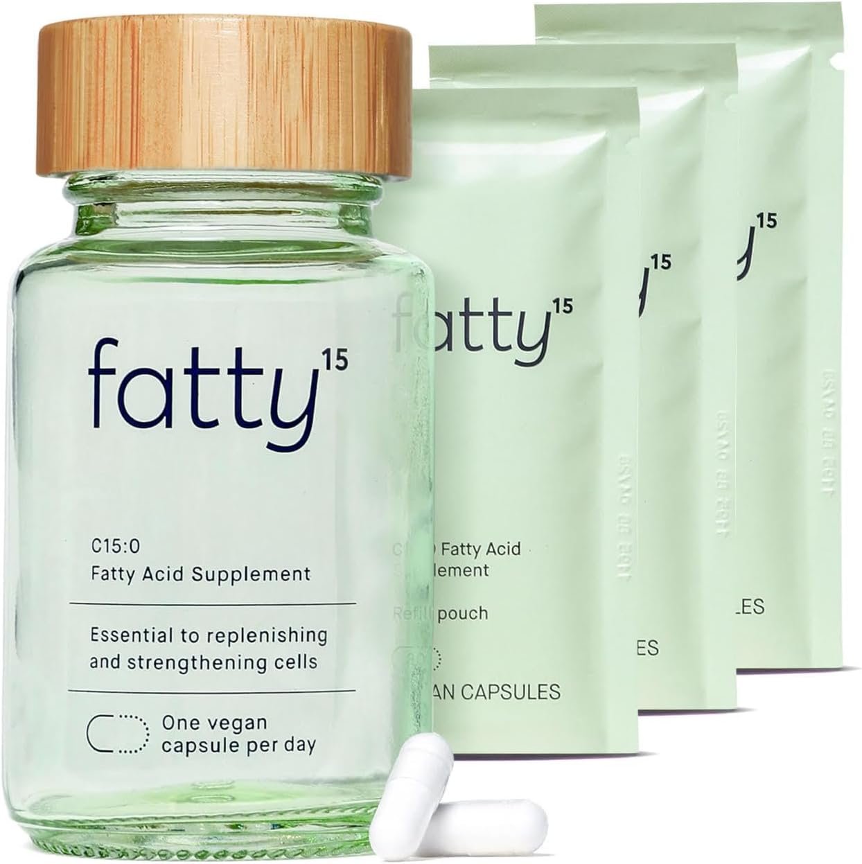 Fatty15 C15:0 Pentadecanoic Acid Healthy Aging Supplement – 3 Month Supply