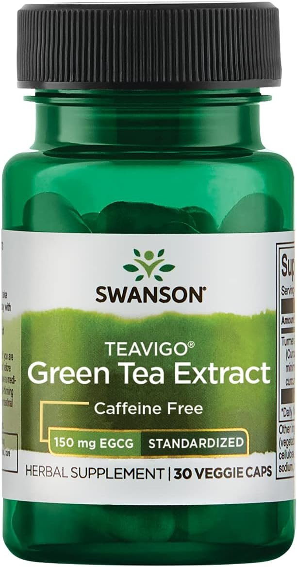 Swanson Teavigo Green Tea 150 mg EGCG, 30 Veg Capsules