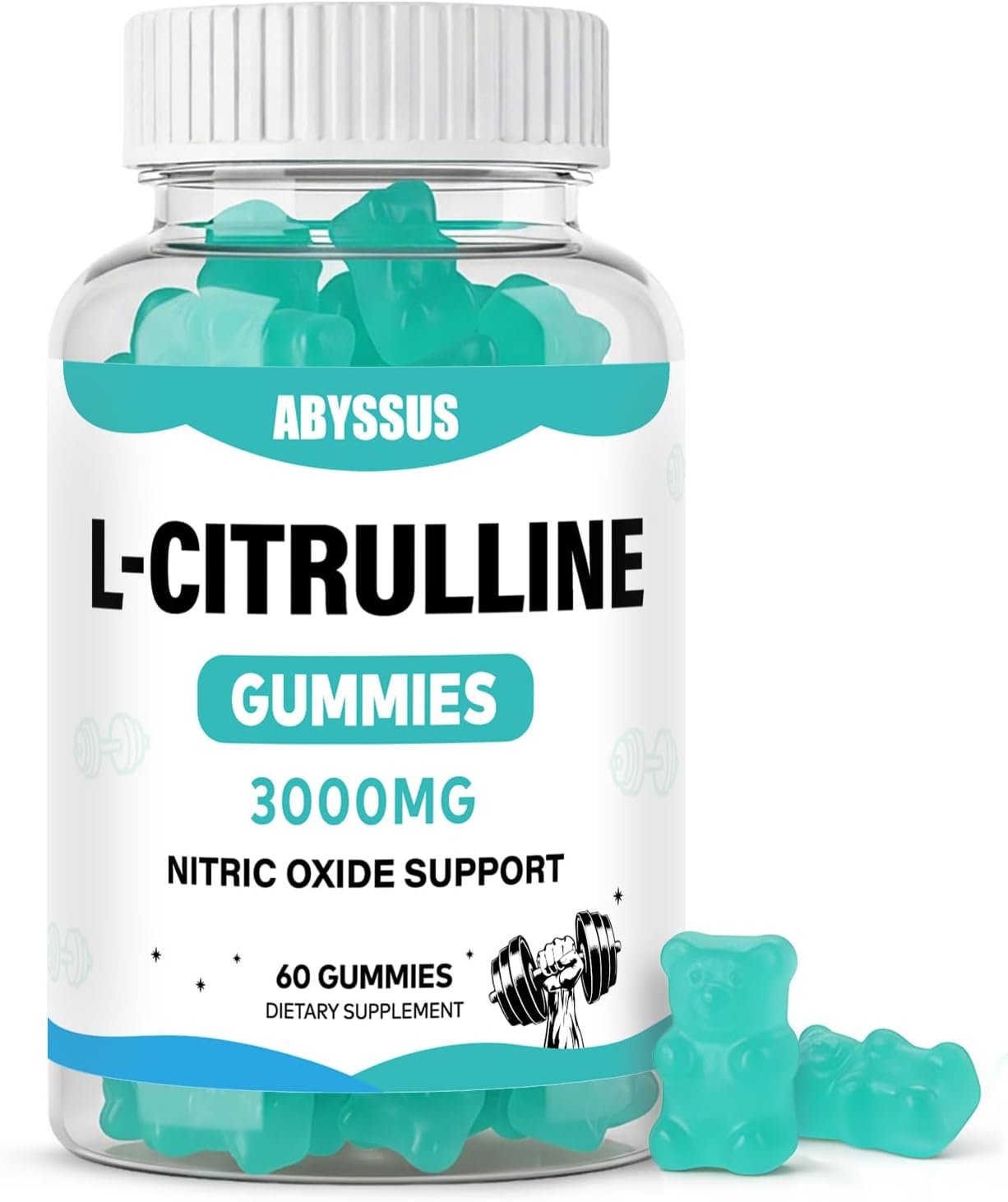 ABYSSUS L-Citrulline Gummies for Men 3000mg, Vegan 60 Count