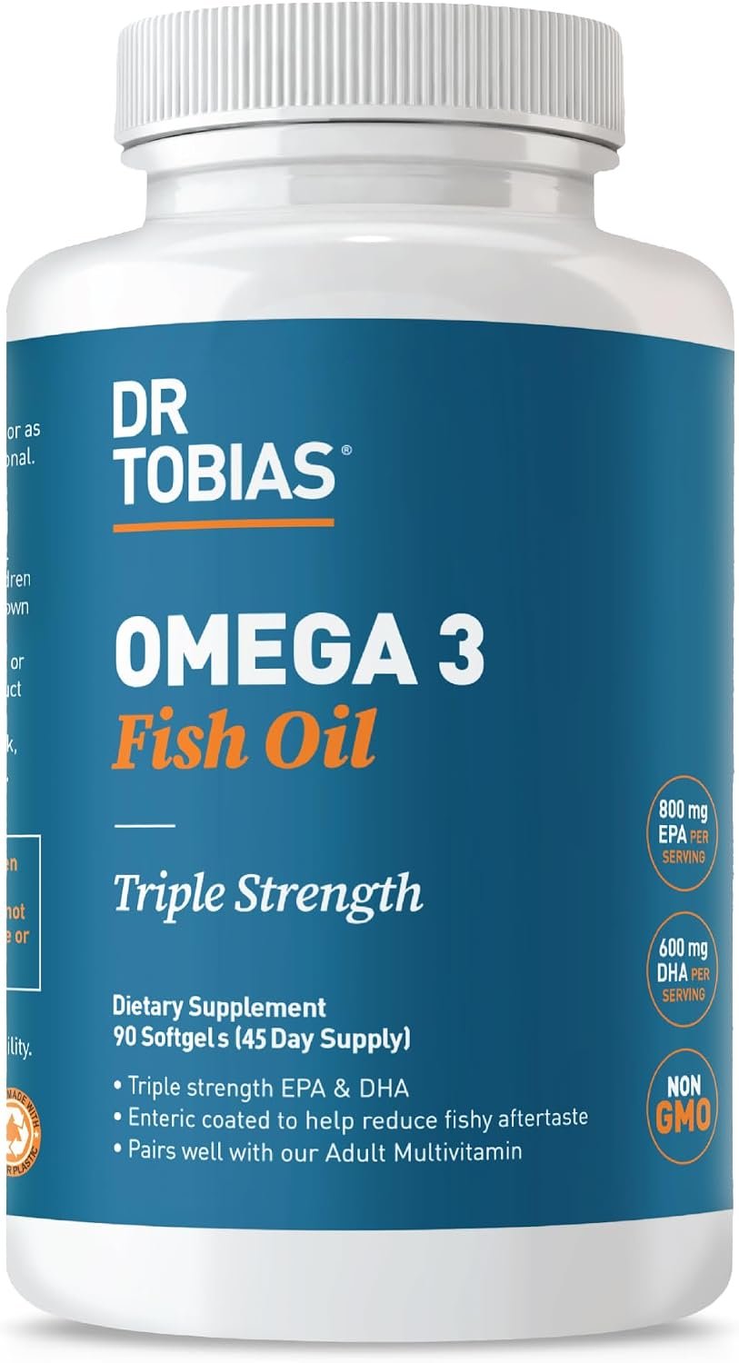 Dr. Tobias Omega 3 Fish Oil 2000mg Triple Strength | 90 Softgels