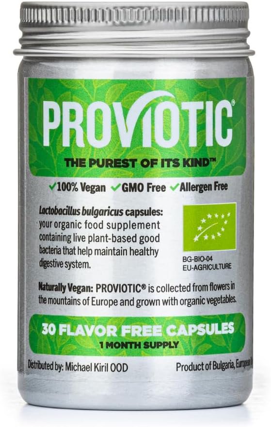 Vegan Probiotic Supplement – Patented Formula for Digestive Health & Immune Support – Anti-Bloating Capsules for Men & Women – Enhance Gut Health – Probiotics Capsules