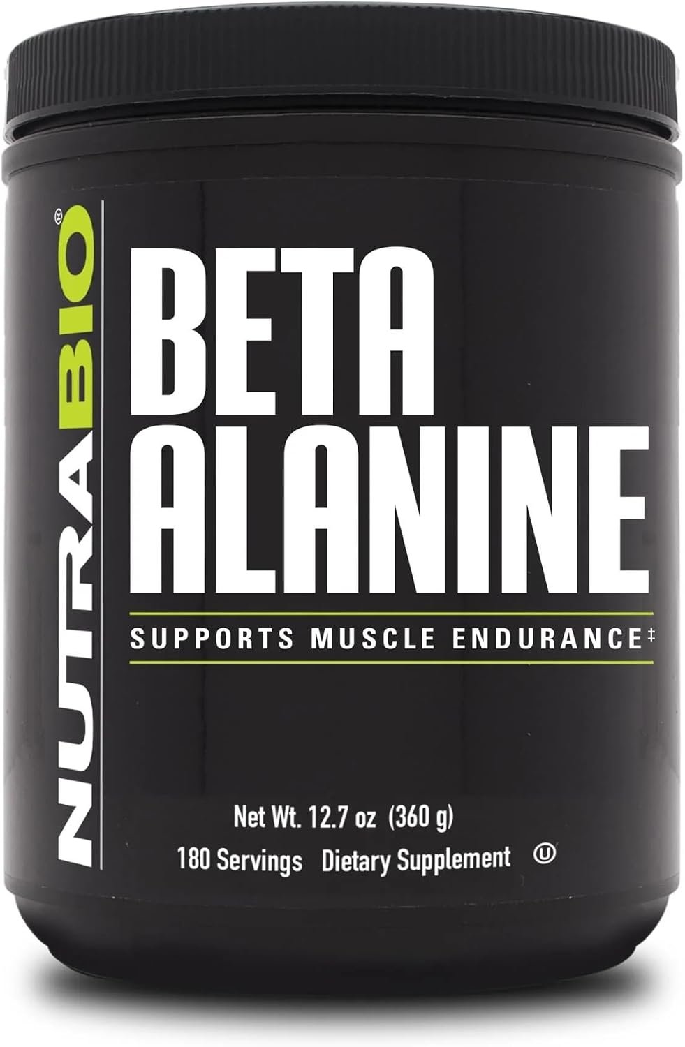 NutraBio Beta Alanine Pre-Workout Supplement – Beta Alanine Powder- 360g Powder