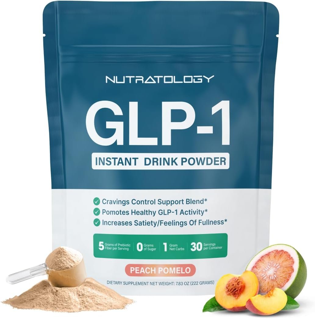 Nutratology® GLP-1 Booster Drink Mix | Peach Pomelo | 30 Servings