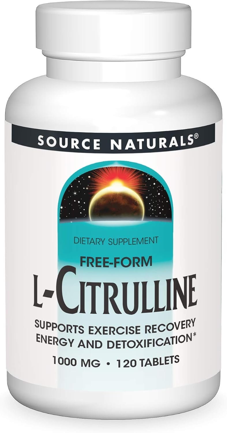 Source Naturals L-Citrulline 1000mg – Nitric Oxcide Booster – 120 Tablets