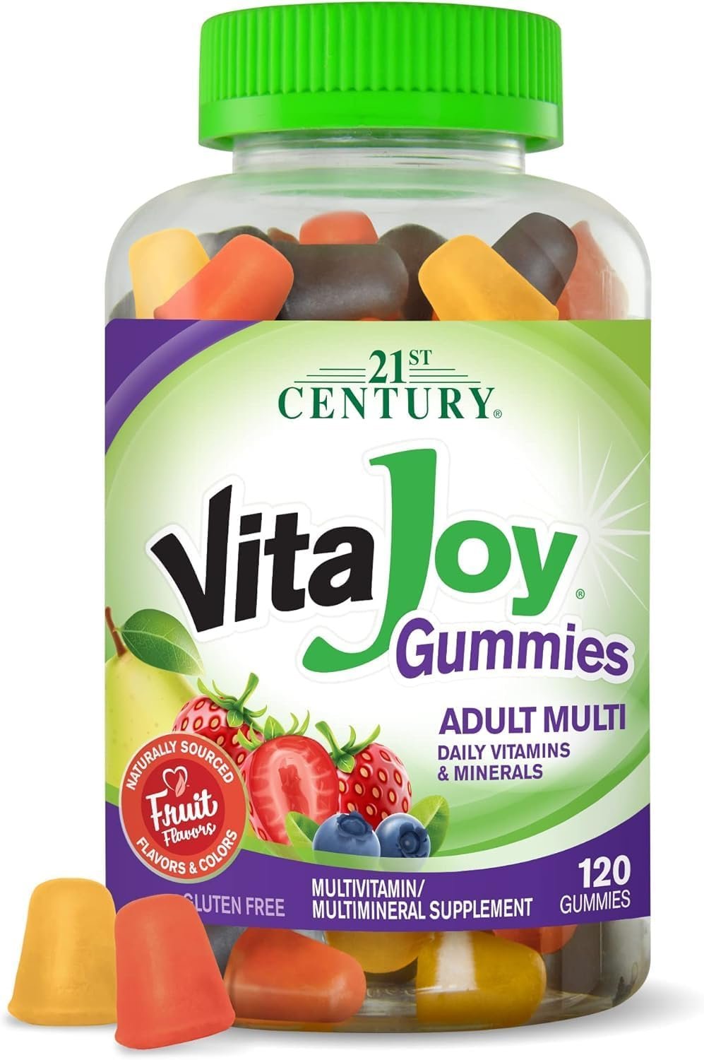 21st Century VitaJoy Adult Multivitamin Gummies, Cherry & Strawberry, 120