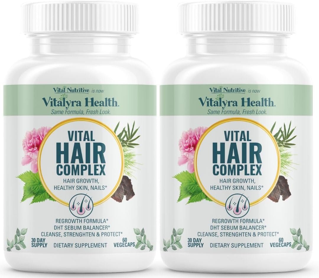 VITAL NUTRITIVE Biotin Hair Growth Vitamins – Hair, Skin & Nails Supplement