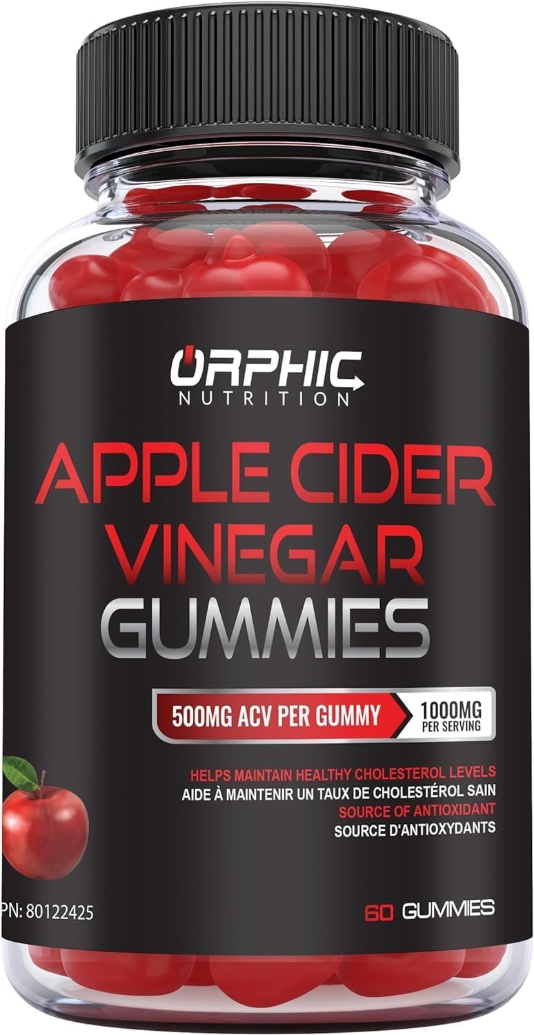 ORPHIC NUTRITION Apple Cider Vinegar Gummies 1000mg ACV (60 pcs)