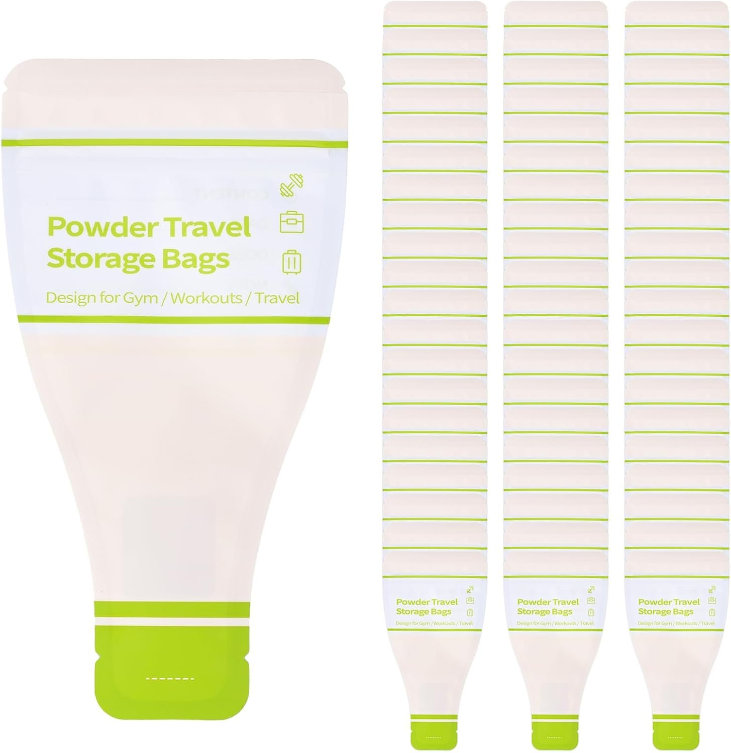 Powder Travel Bags, Disposable Protein Powder Travel Containers