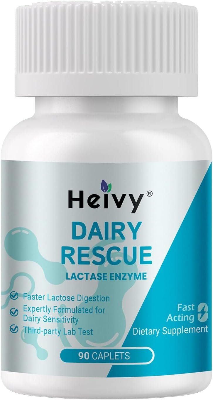 Heivy Lactase Pills 9000 FCC, 90 Count