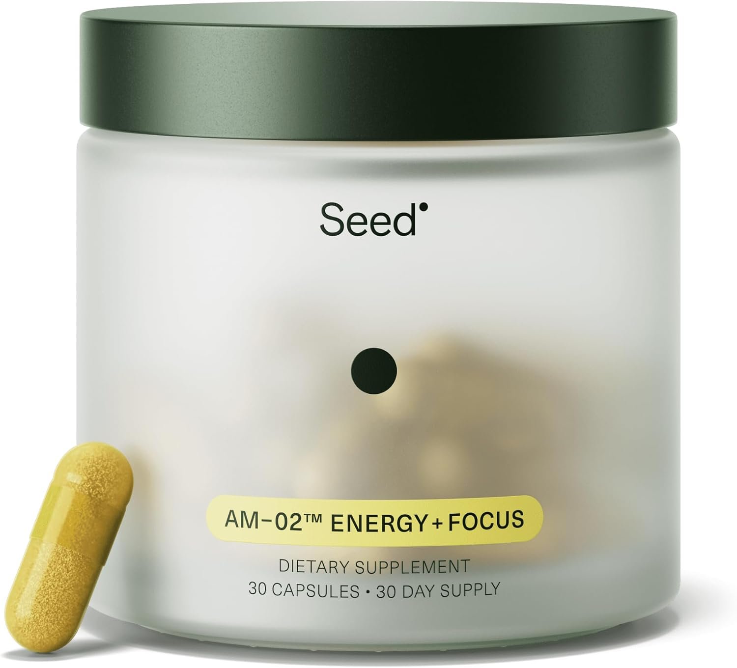 Seed AM-02 Energy + Focus – for Adults – 30-Day Supply with Jar