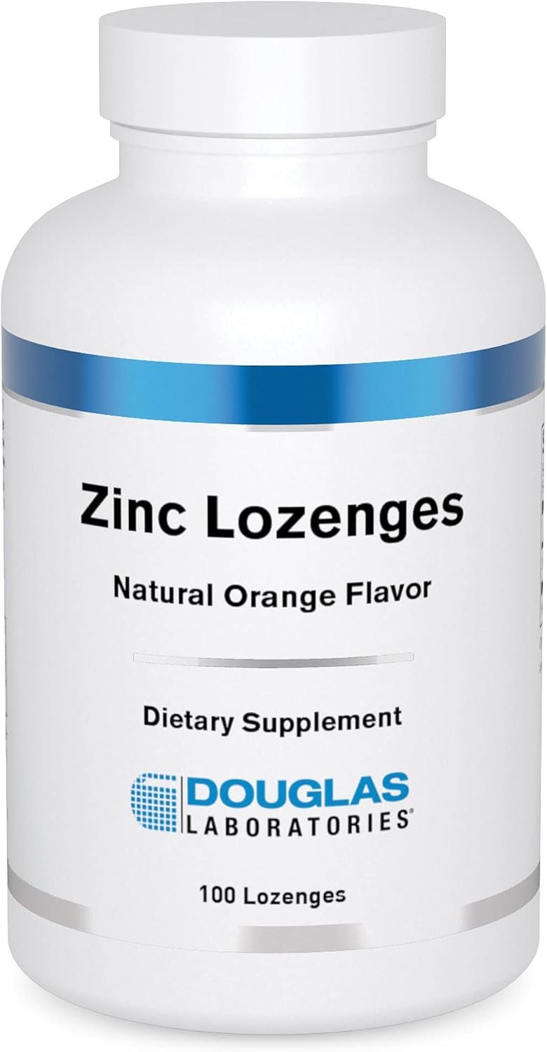 Douglas Laboratories Zinc Lozenges, Natural Orange Flavor, 100 Lozenges