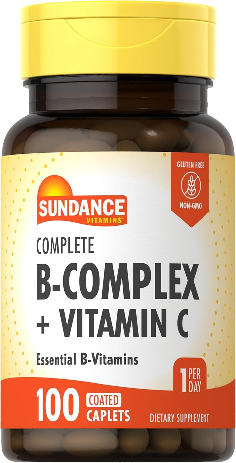 Sundance Complete B-Complex with Vitamin C | 100 Caplets
