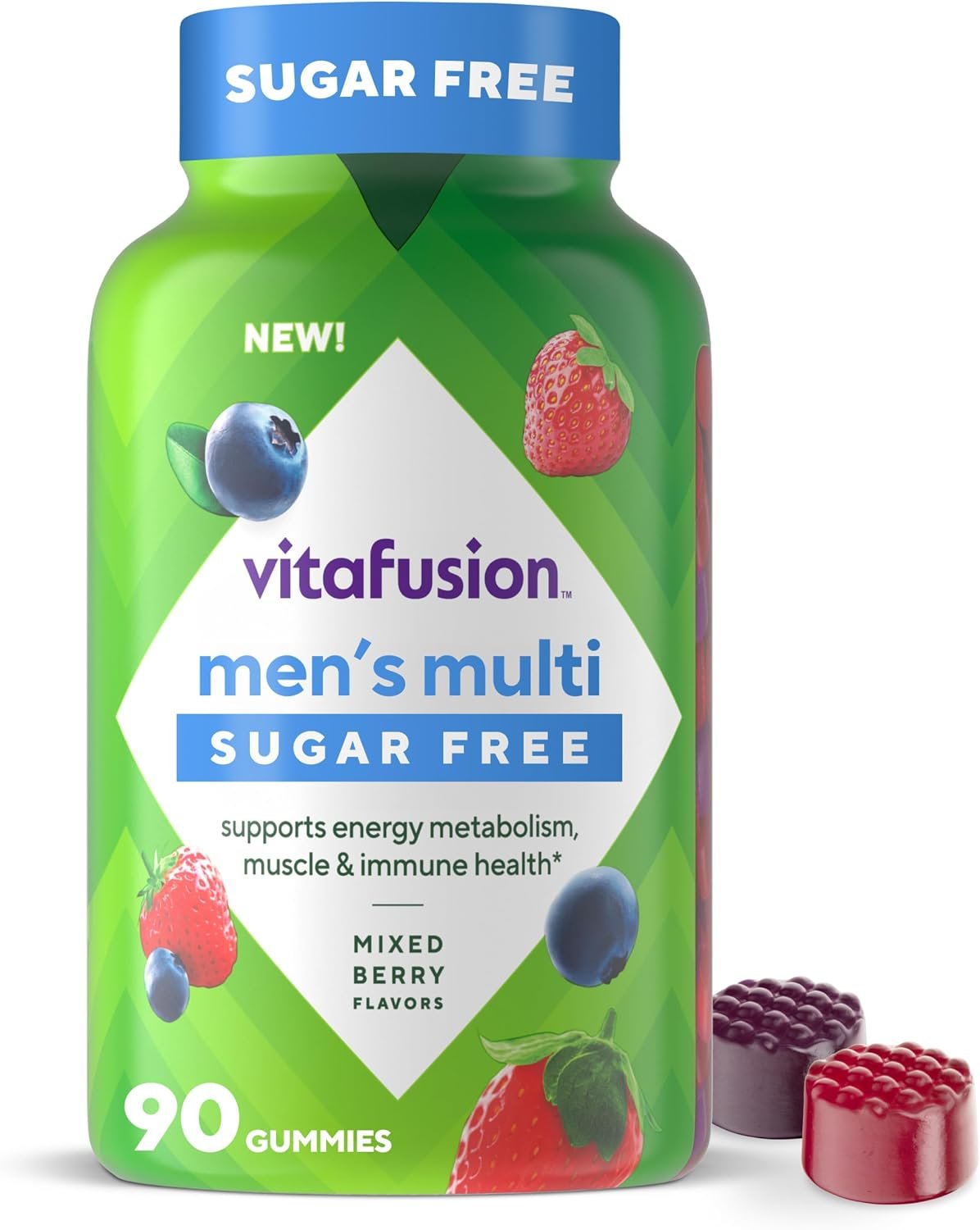 Vitafusion Men’s Multivitamin Gummies Sugar Free | 90 Gummy Vitamins