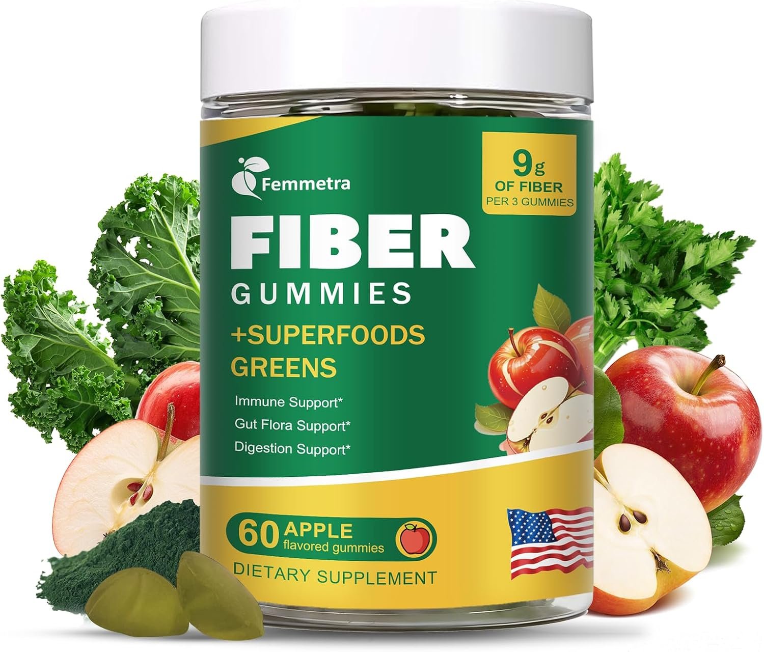 9G Fiber Gummies for Digestive Health & Regularity
