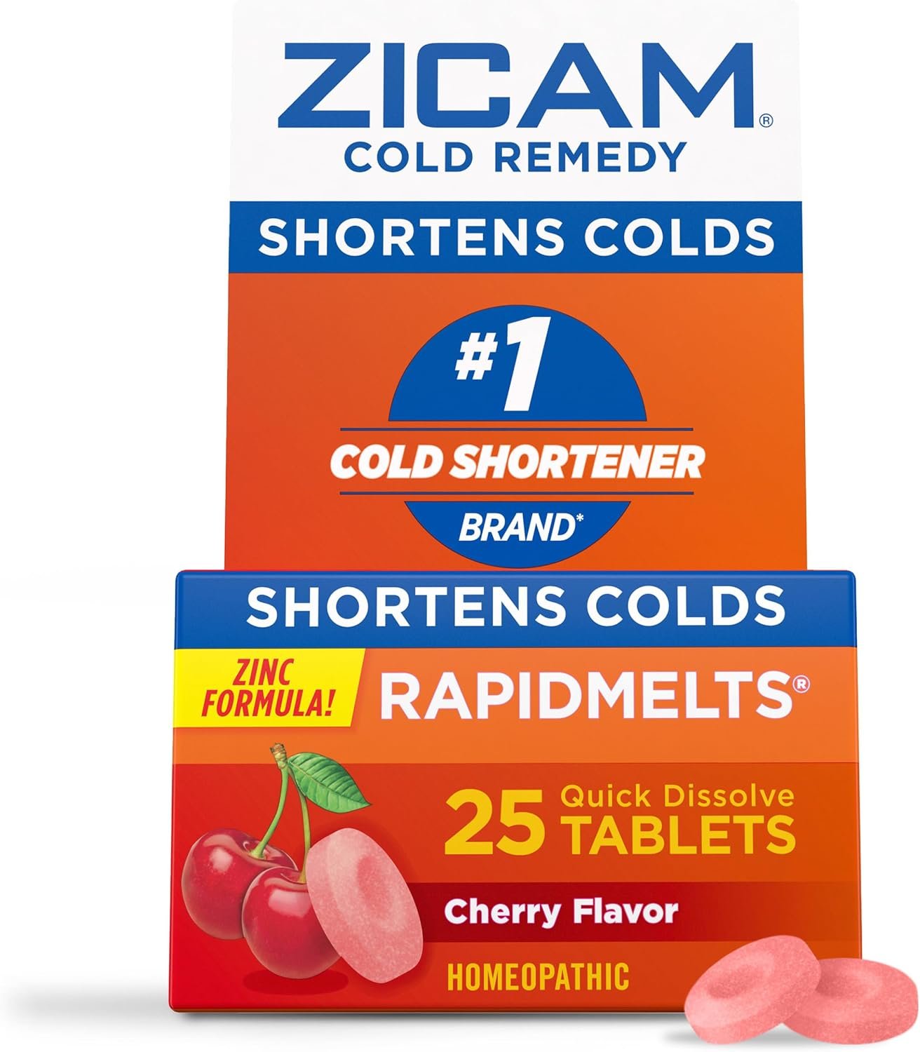 Zicam Cold Remedy RapidMelts, Cherry Flavor, 25 Count
