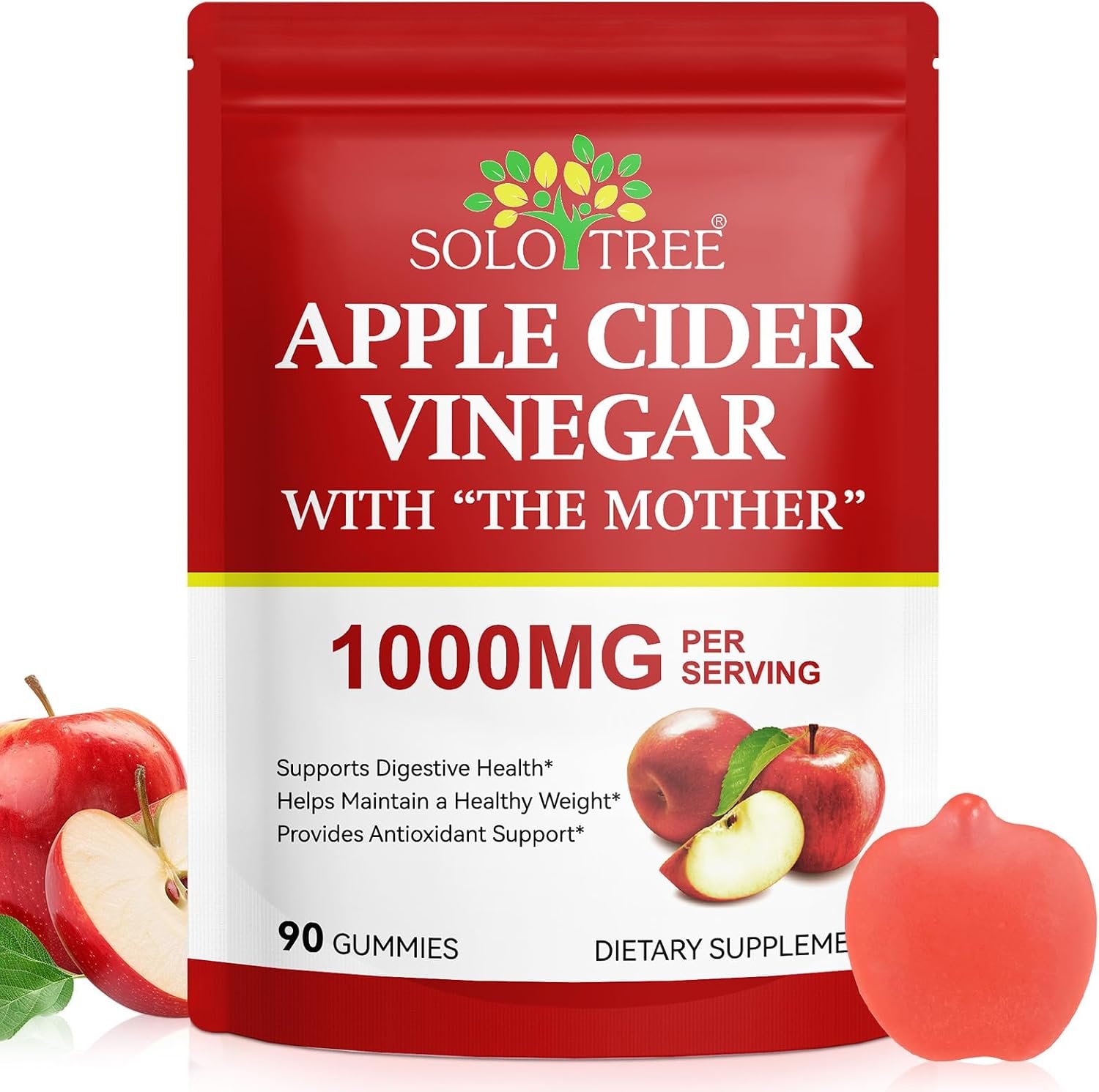 NIFEISHI Apple Cider Vinegar Gummies, 1000mg with Mother, 90 Count